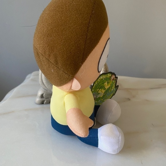 Rick and Morty Toy Factory Adult Swim Plush Stuffed Animal Doll 8” Morty - Picture 2 of 12